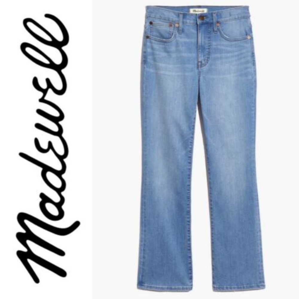 Madewell Cali Demi Boot Jeans Size 26 Barnard Wash